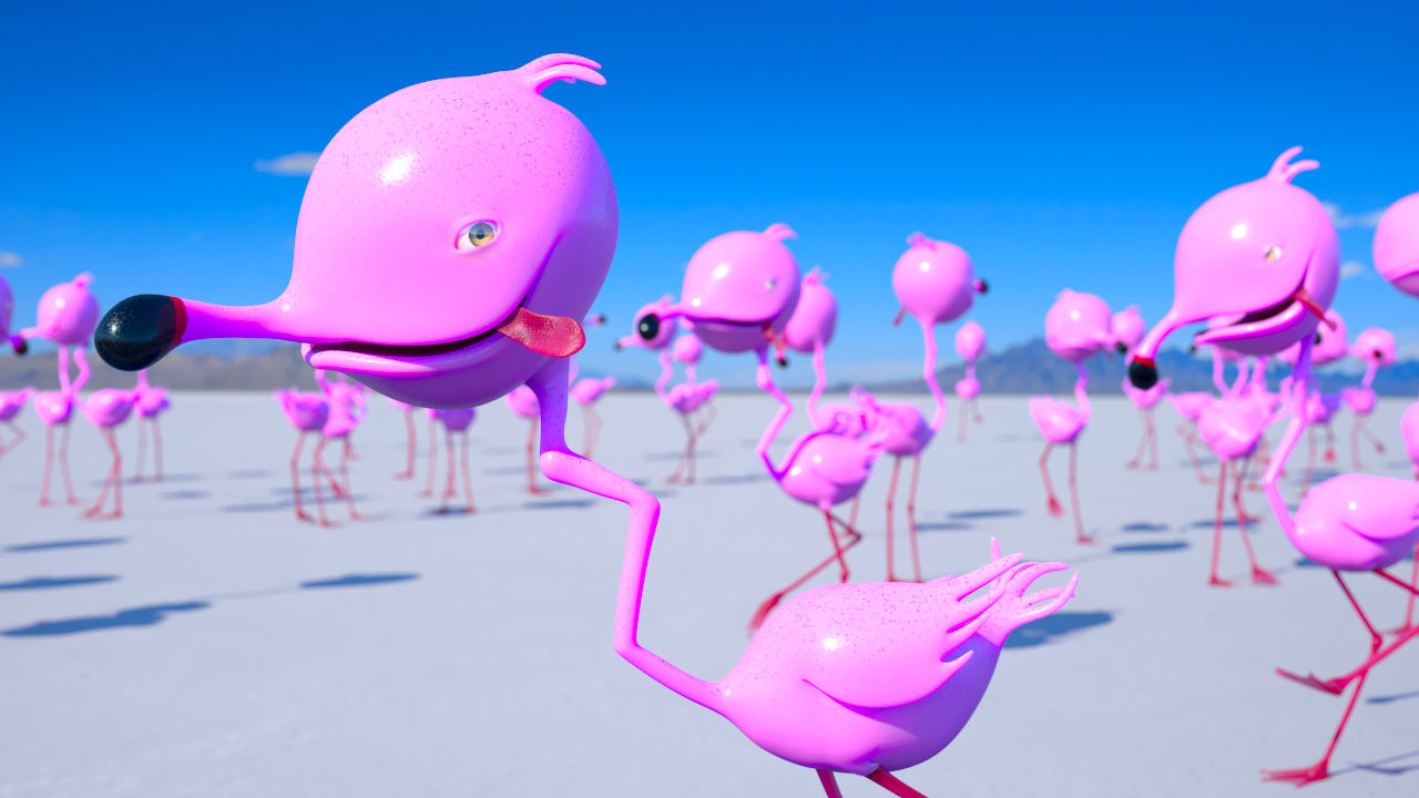Cartoon Flamungos Flamingos Modelling Rigging Spline Dynamics Alembic About