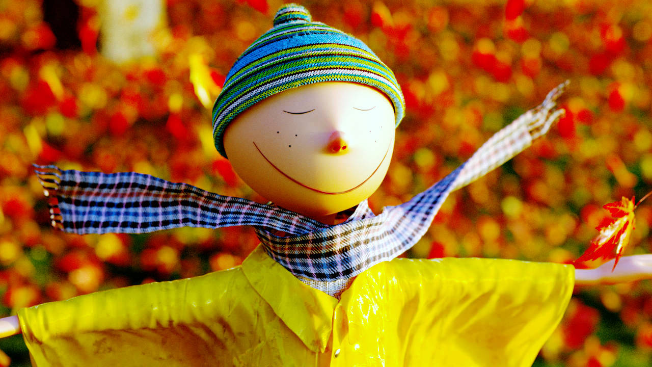 Cartoon Herbstkind Modelling Rigging Clothe Simulation