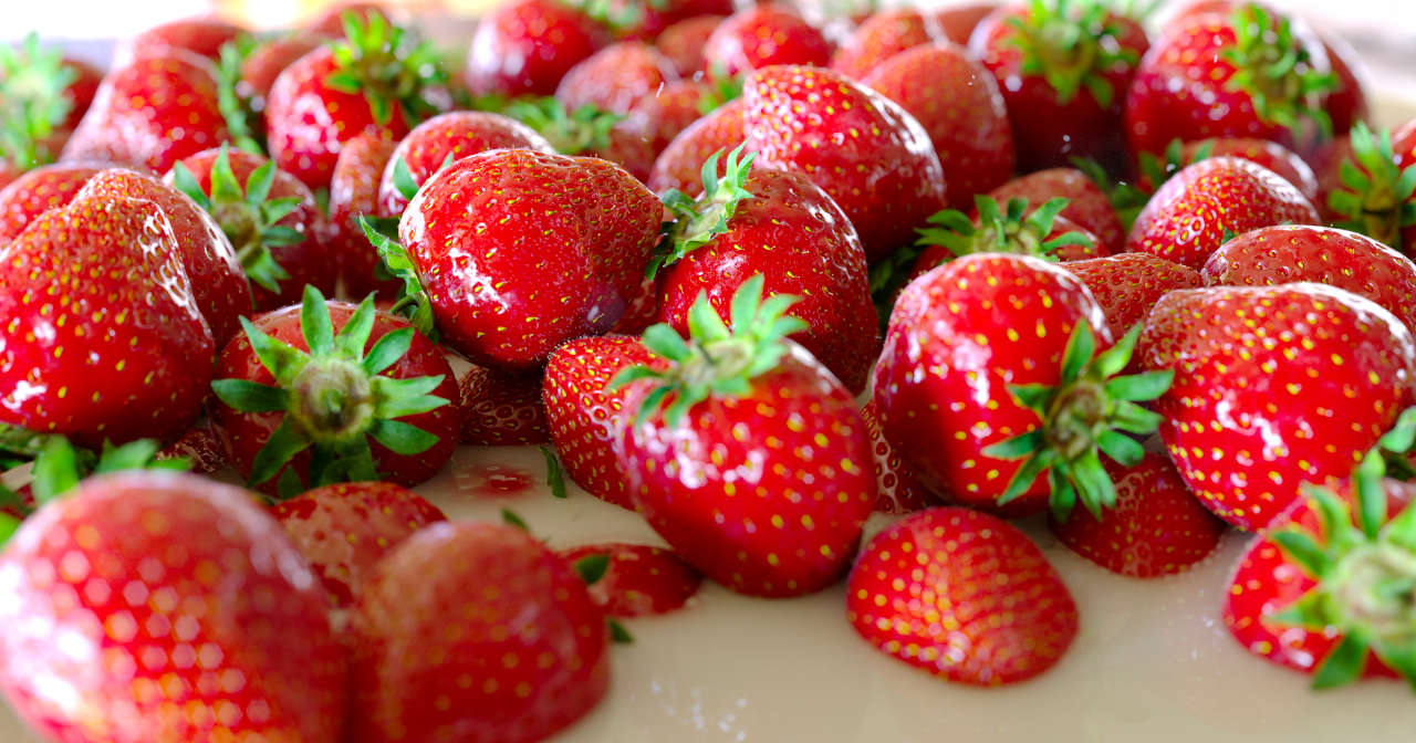 Food Essen Erdbeeren Hair Dynamics Volumenshader