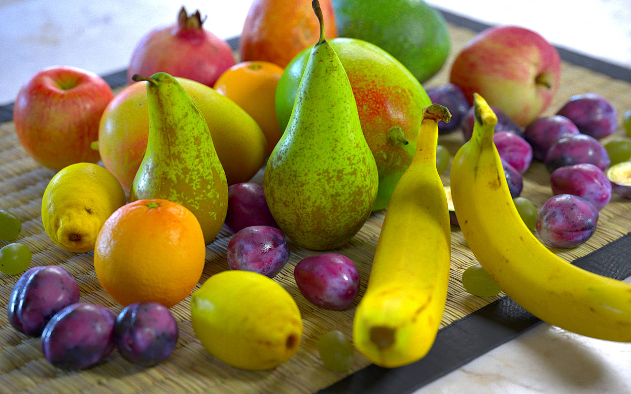 Food Früchte Obst 3dscans Shading realistisch