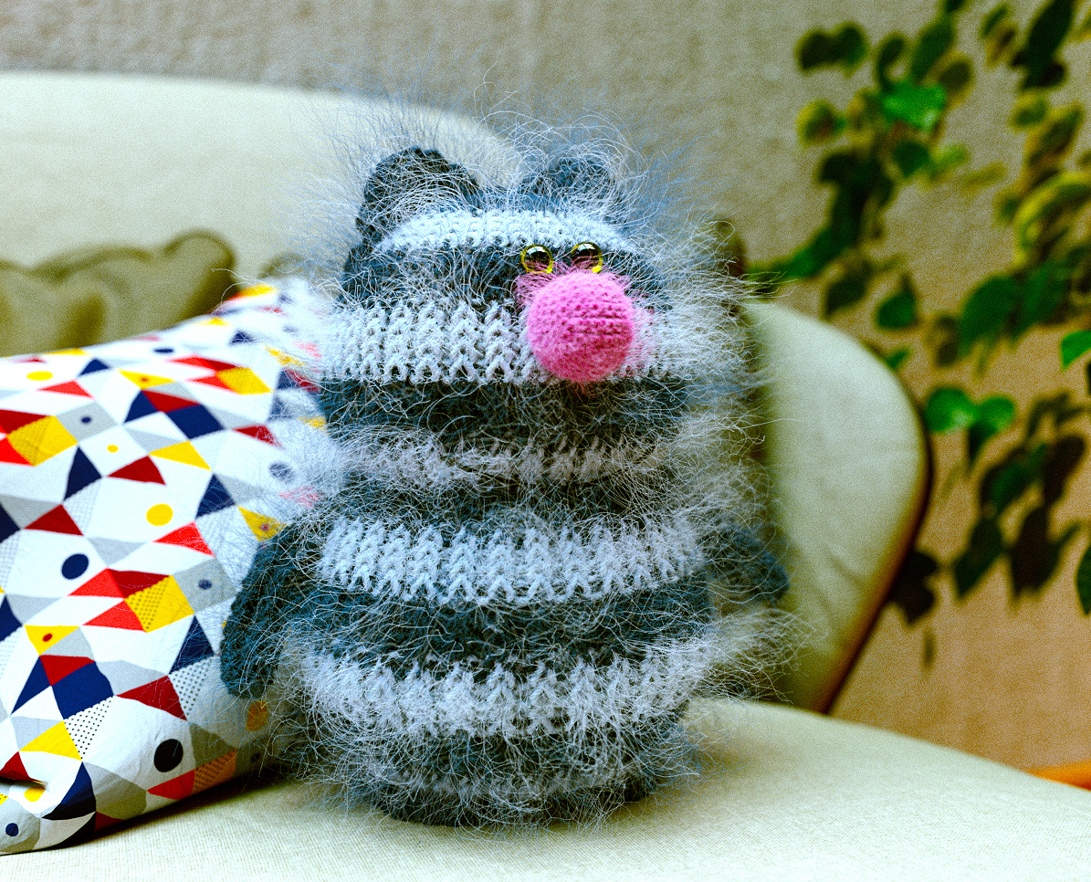 Others Katze Strick Hair Mograph