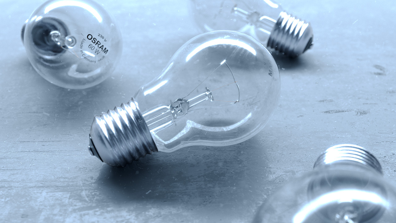 Products Glühbirnen Modelling Shading Refraction Staub